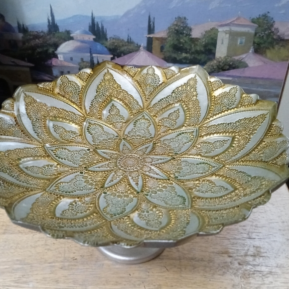 🌇Silver Overlay Footed Compote Dish European Style,Like🆕Vintage.🏆🎻 - Picture 15 of 16